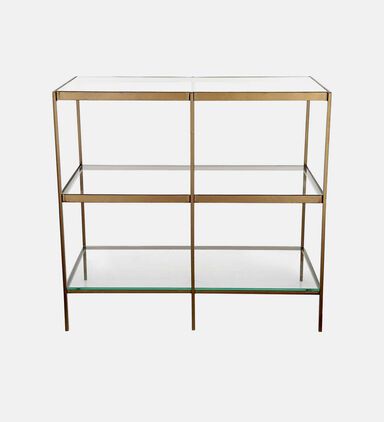 York Glass Top Table Console