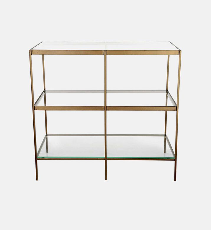 York Glass Top Table Console