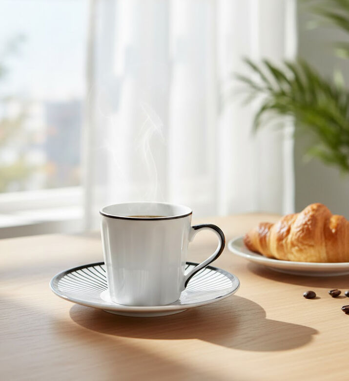 Home Deco and More St Germain Coffee Cups 6-piece Set, Packshot View