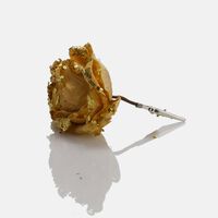 Metal Glitter Rose Clip