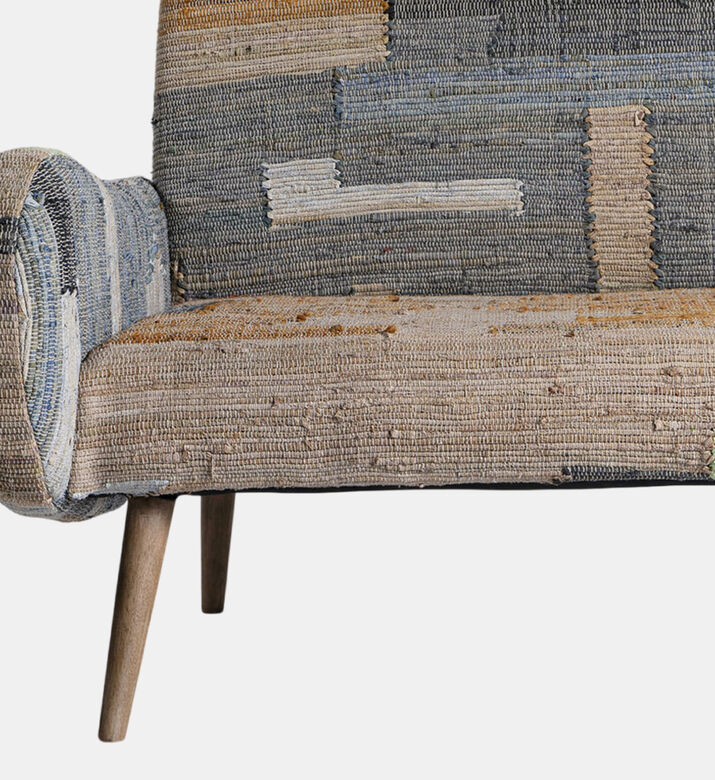 Home Deco and More Cobos Loveseat Rug Sofa, Multicolor, Packshot View