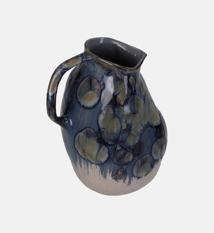 Fine Earthernware Handled Painted Vase