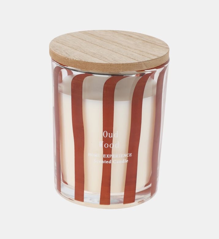 Glass Mdf Lid Scented Candle