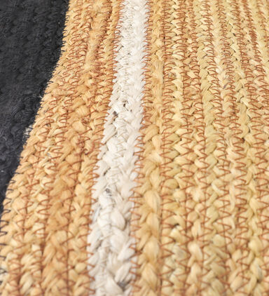 Amber Jute Rectangular Filled And Vaccumed Cushion