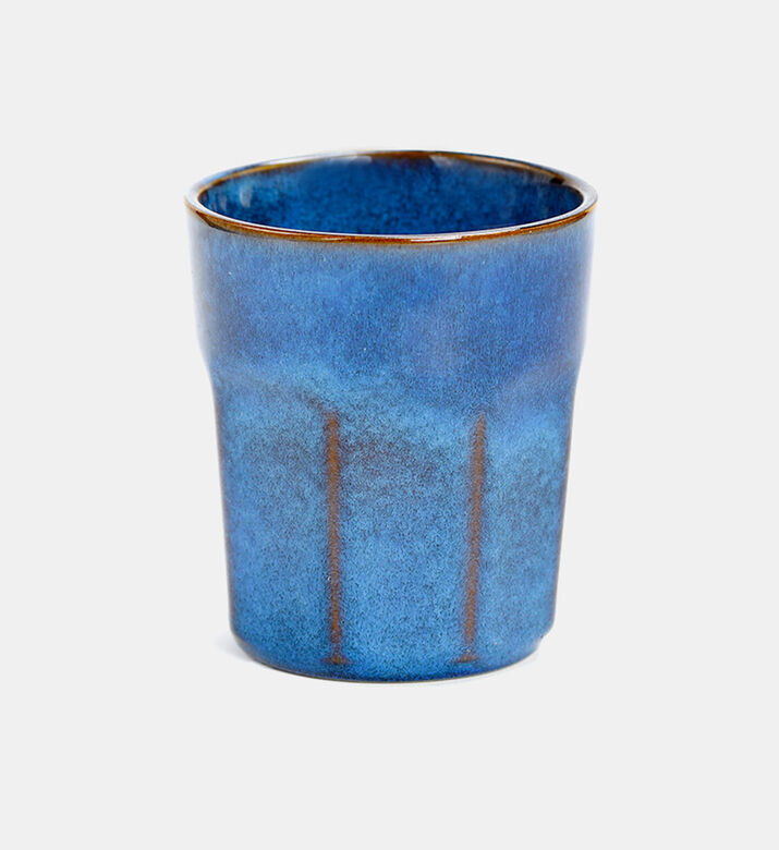 Earthy-toned Long Structured Mug