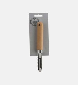 Excellent Houseware Wood Handle Stainless Steel Peeler, Packshot View