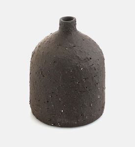 Jolipa Kenya Ceramic Bottle Flower Vase, Brown, S, Packshot View