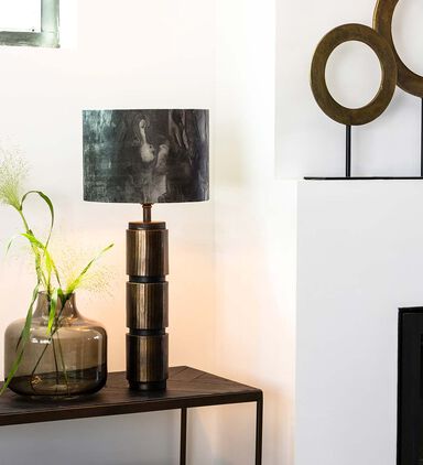 Merel Iron Round Table Lamp