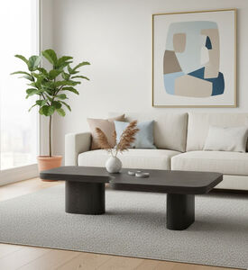 Home Deco and More Brent Elm Veneer Coffee Table, Packshot View