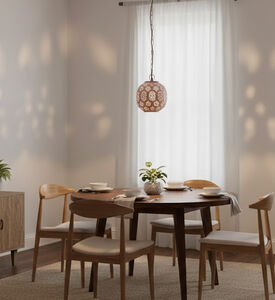 Home Deco and More Arabesque Metal Pendant Lamp, Packshot View