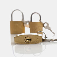Metal Padlock 3-piece Set