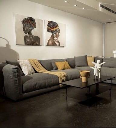 Louis Fabric Corner Sofa