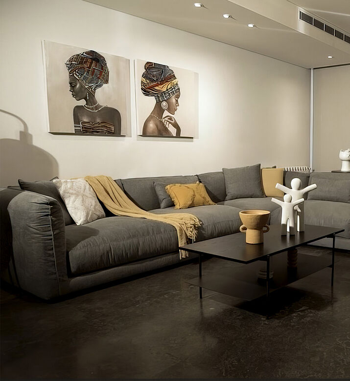 Louis Fabric Corner Sofa