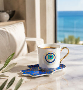 Home Deco and More Eye Cup Hamsa Tray 2-piece Set, Packshot View