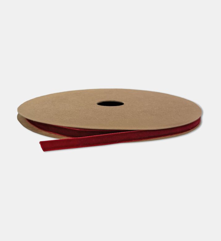 Shishi Velvet Ribbon 1 Cm, Red, 25-m, Packshot View