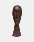 Head Wood Ornament 12x11x38 Cm