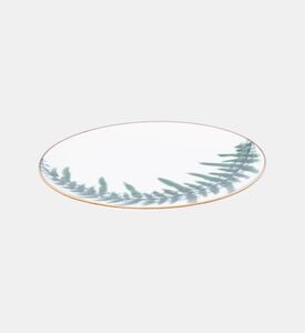 Home Deco and More Coupe Leaf Print Porcelain Plate 4-piece Set - 27.31 Cm, Packshot View
