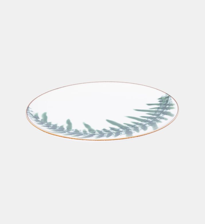 Home Deco and More Coupe Leaf Print Porcelain Plate 4-piece Set - 27.31 Cm, Packshot View