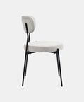 Archie Fabric Steel Dining Chair