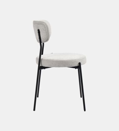 Archie Fabric Steel Dining Chair