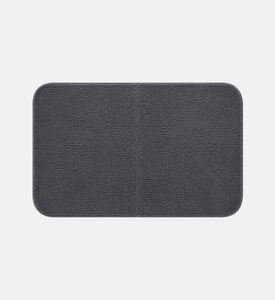 Home Deco and More Rectangular Bathroom Mat, Black, Packshot View