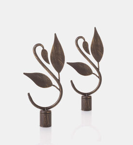 Mobois Metal Leaf Curtain Accessory Set, Packshot View