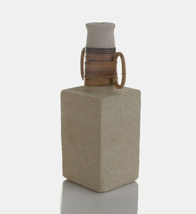 Jolipa Celine Cement Oval Ring Vase, Natural, Packshot View