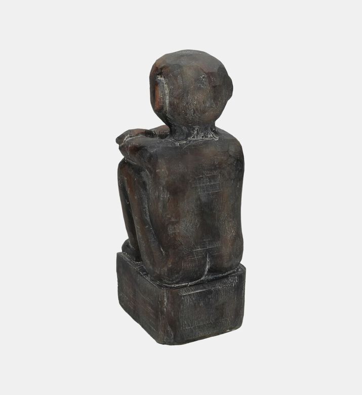 Kersten Textured Aged Bronze-finish Abstract Statue, Packshot View