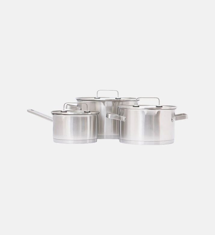 Home Deco and More Tempered Glass Lids 6-piece Cookware Set, Packshot View