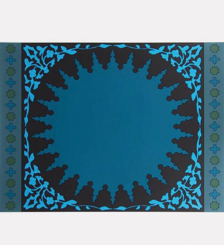 Images D'Orient Mosaic Blue 2-piece Placemat Set, Packshot View