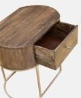 Alexa 1-drawer Oval Bedside Table