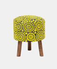 Ethnic Embroidered Cotton Stool