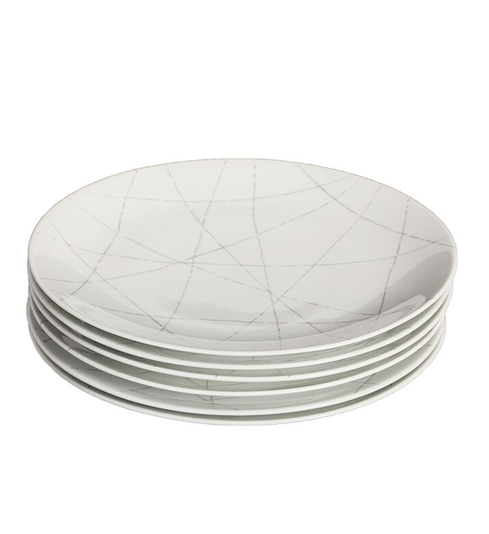 Graphic Dinner Plate 6-piece Set - 27 Cm