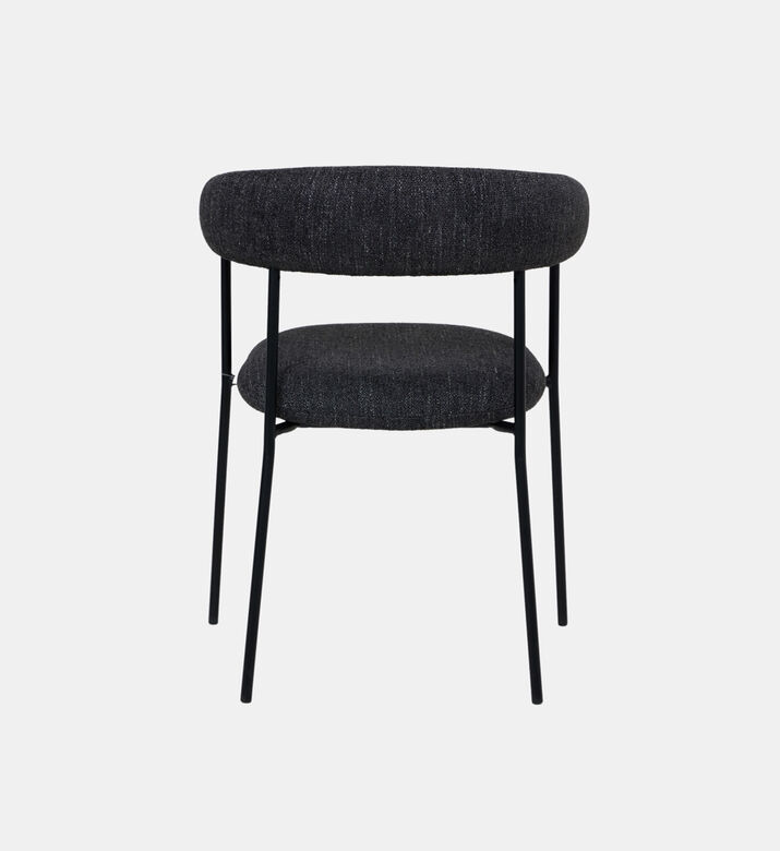 Dan Form Plenti Boucle Fabric Dining Chair, Anthracite, Packshot View