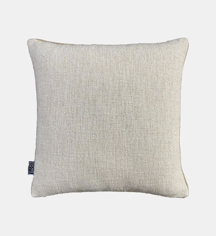 Home Deco and More Peacock Embroidered Piped Cushion, Packshot View