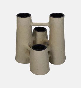 Paper Mache Linked Candle Holder