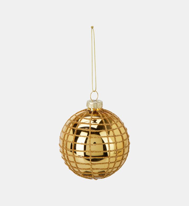 Home Deco and More Xmas Ball Glass, Gold, Packshot View