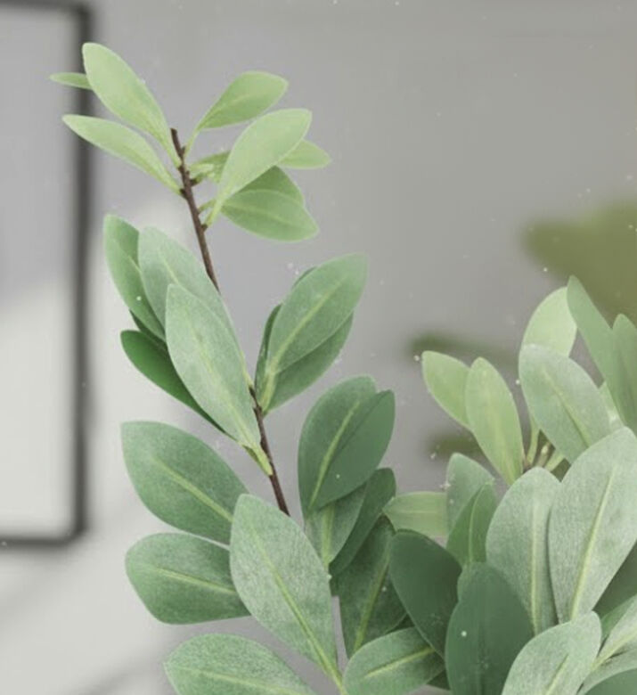 Home Deco and More Decorative Artificial Green Leaf Branch, Packshot View