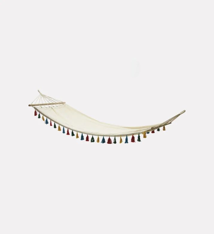 Home Deco and More Cotton Neutral Tone Hammock, Packshot View