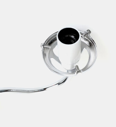 Chromed Brass Gooseneck Wall Lamp