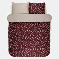 Zuri Wine Floral Bedding Set