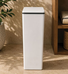 Eko Morandi Touch Plastic Recycler Bin - 30 L, White, Packshot View