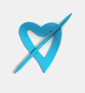 Golfino Heart Wooden Tie-back, Packshot View