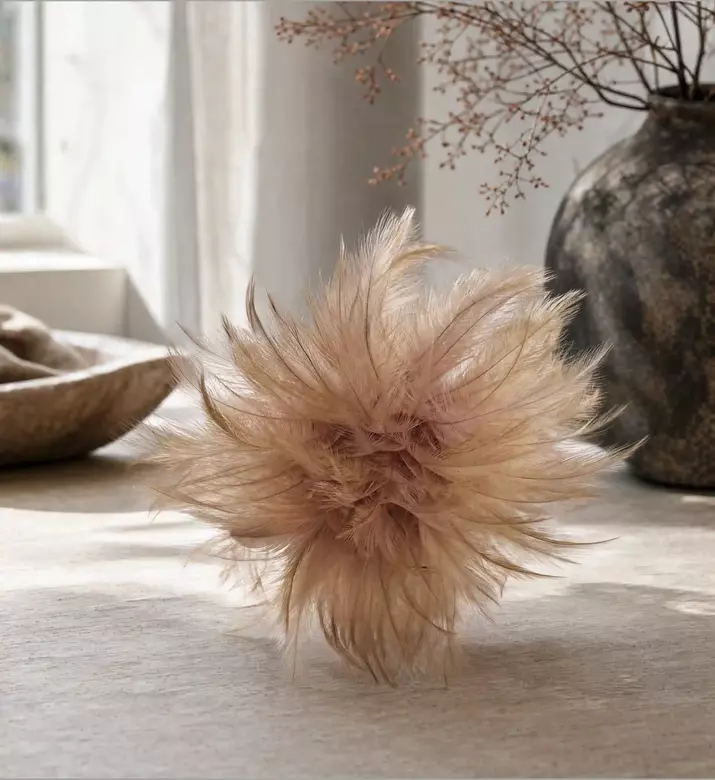 Shishi Feather Ball Clip 22 Cm, Model View