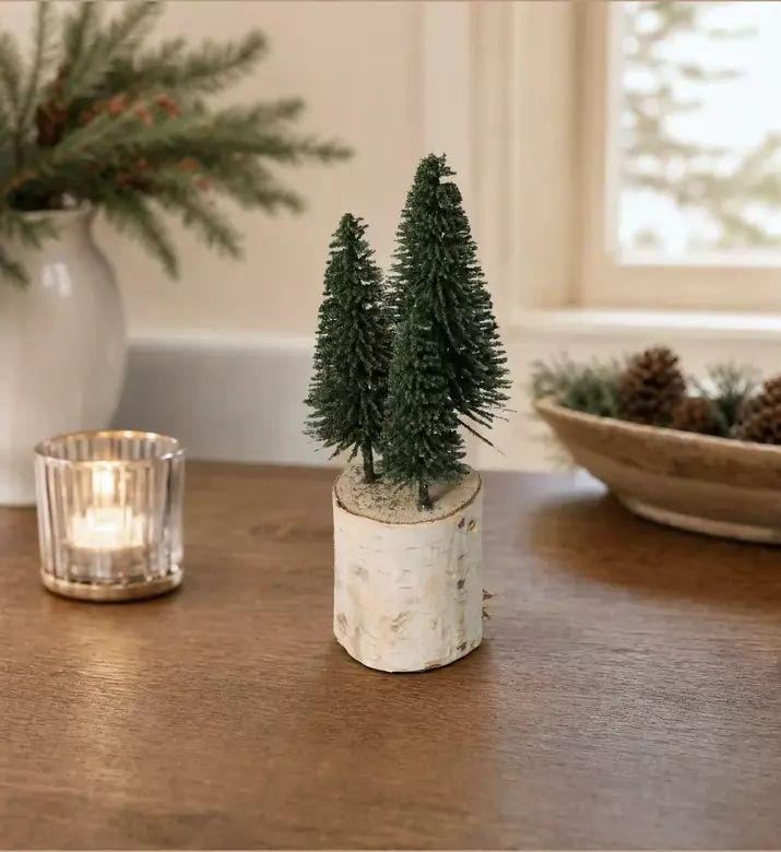 Home Deco and More Woodland Fir Tree Figurines, Model View