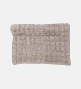 Home Deco and More Dice Cotton Bath Mat, Grey, 60x90-cm, Packshot View