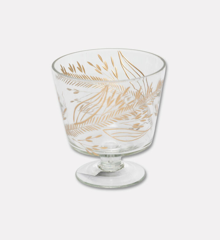 Home Deco and More Leaves Engraved Round Base Vase, Packshot View