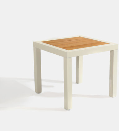 Como Wicker Aluminum Side Table