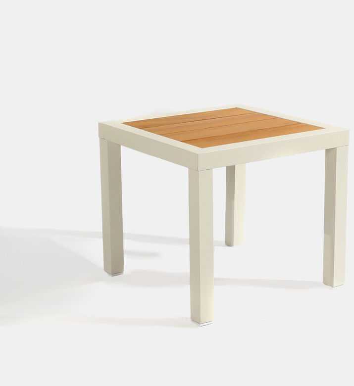 Como Wicker Aluminum Side Table