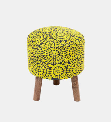 Ethnic Embroidered Cotton Stool